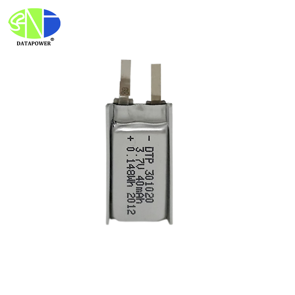 301020 lithium polymer battery 40mAh 0.148Wh 