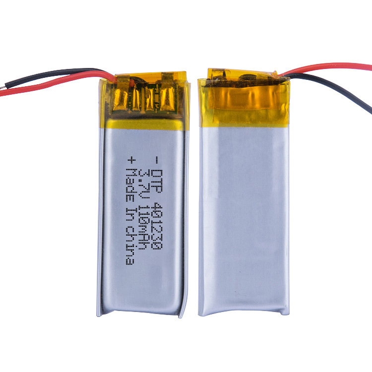 3.7v 110mAh Lithium polymer battery 401230 for bluetooth earphone