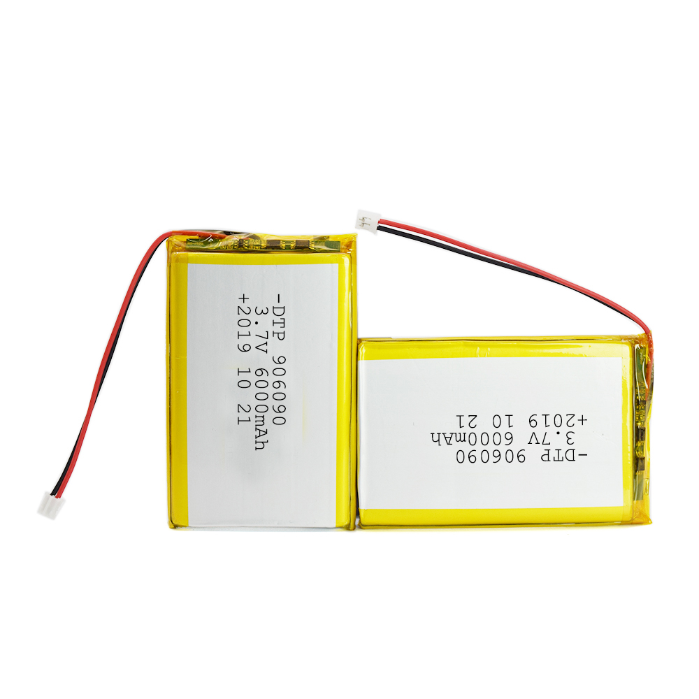 Customized DTP906090 3.7v 6000mah lithium polymer battery for microphone