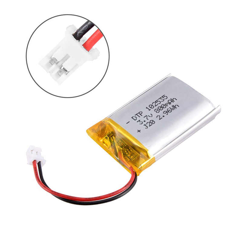 DTP102535 3.7v 800mAh lipo rechargeable li-polymer battery for digital products