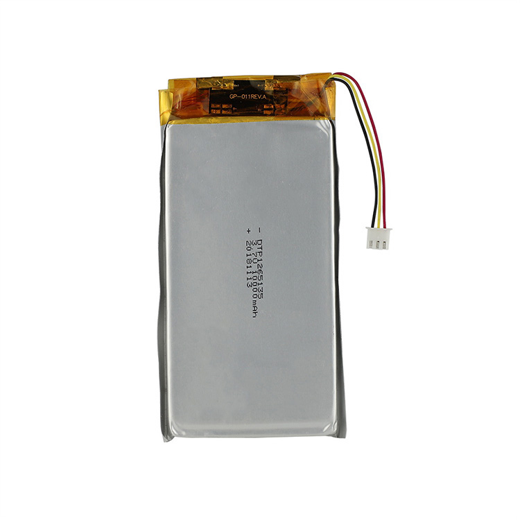 Best quality 1265135 Lipo cell 3.7v 10000mah Li-Ion Polymer backup Battery for portable power bank GPS driving recorder