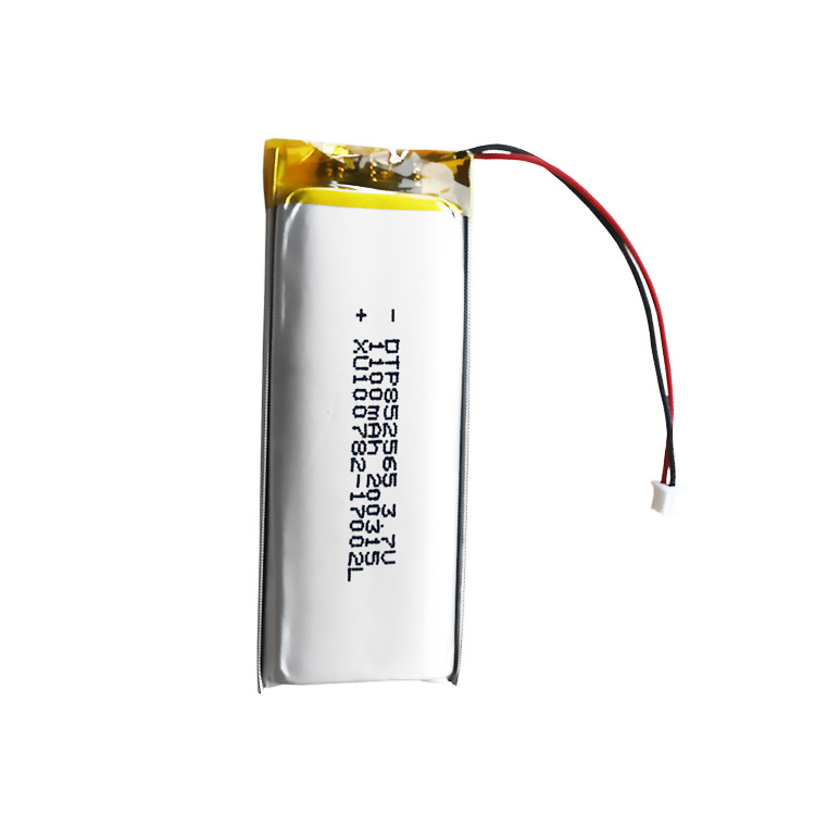 KC Certified 852565 8.5*25*65mm 3.7V 1100mAh Polymer Lithium Ion Battery with PCB and connector