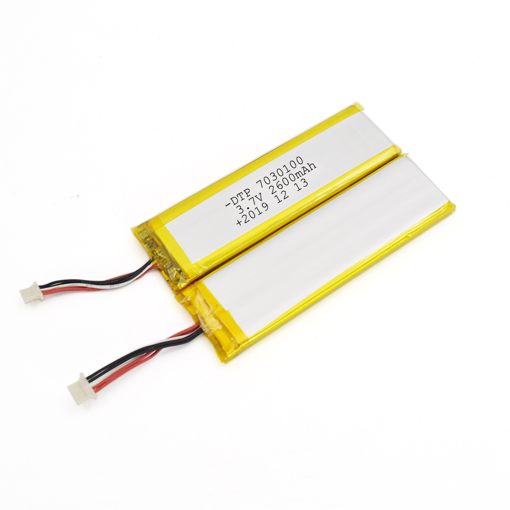 Slim thin DTP7030100 2600mah 3.7v lithium polymer laptop battery