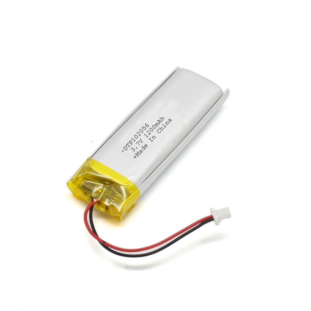 Hot sale lipo rechargeable battery 102056 3.7v 1200mah 10mm rechargeable lithium Ion polymer battery