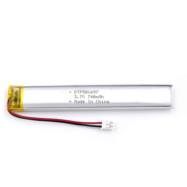 KC certificated lipo battery DTP501697 3.7V 740mAh rechargeable lithium batteries battery 