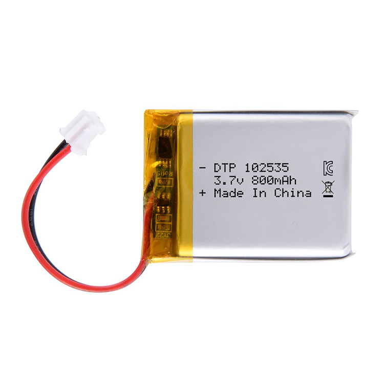 DTP102535 3.7v 800mAh lipo rechargeable li-polymer battery for digital products