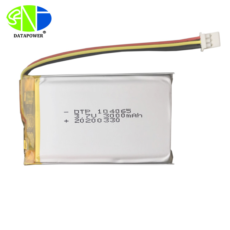 CB CE UN38.3 approved lithium polymer DTP104065 3.7v 3000mah lipo battery for bar code scanner