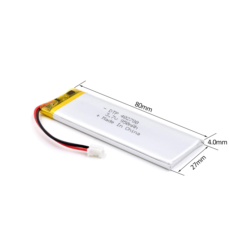 402780 3.7V 1000mAh rechargeable lithium polymer battery cell