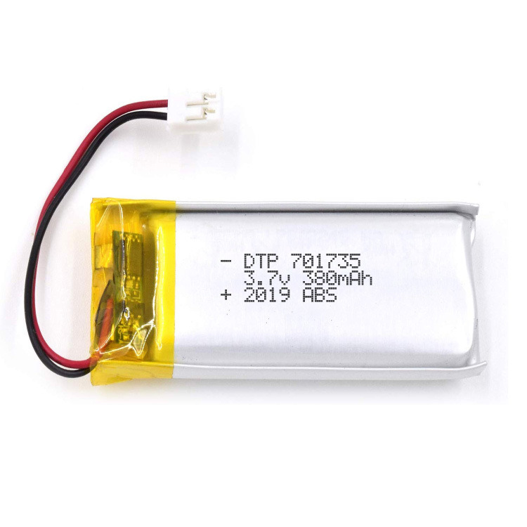 Data Power DTP701735 3.7V 380mAh Lipo Battery with Protection Circuit 