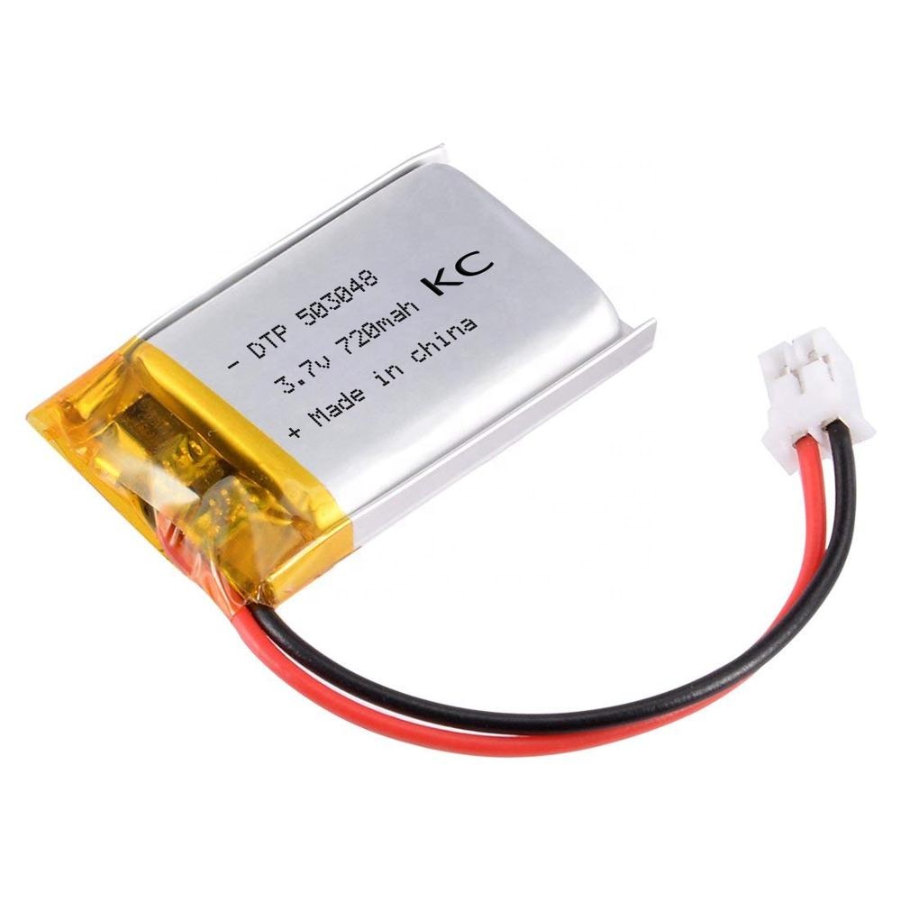 Lithium polymer batteryDTP503048 3.7V 720mAh rechargeable lipo battery with KC certificate