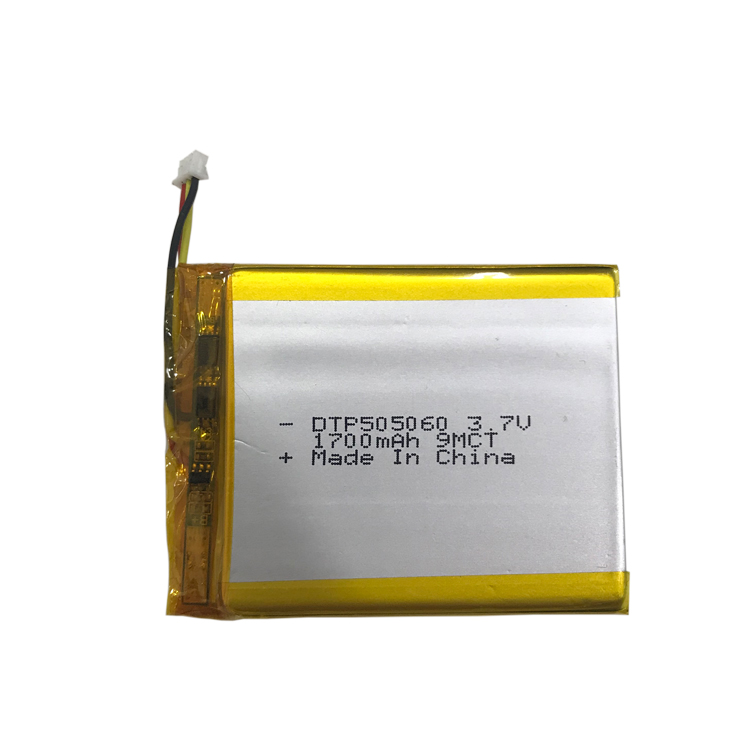  505060 3.7v 1700mah li-ion battery flat lithium polymer batteries