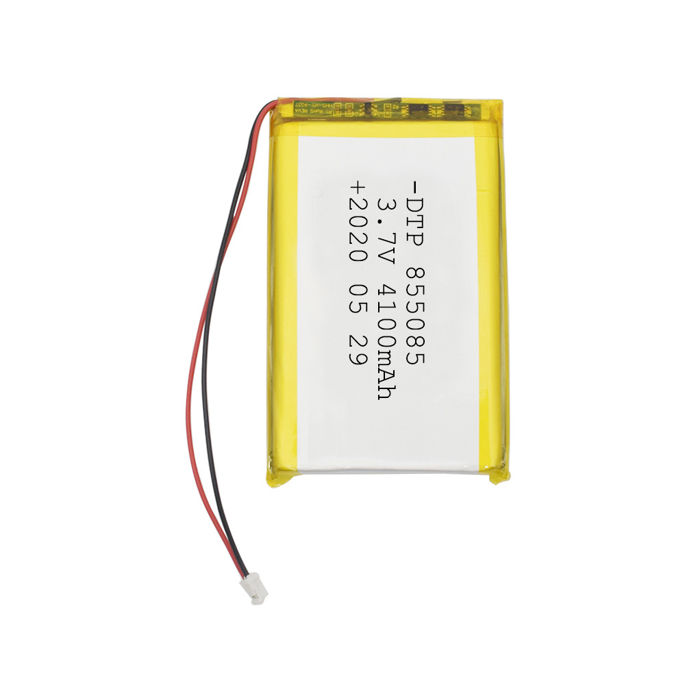 High capacity rechargeable pouch type 855085 3.7V flat lipo battery 4100mah lithium polymer battery