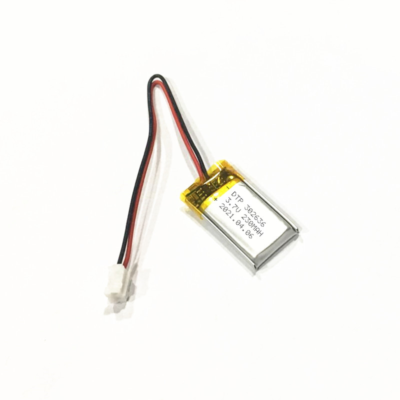 3.7v 230mAh Lithium polymer battery 302636