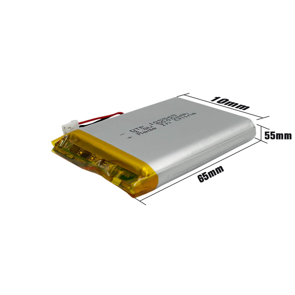 High capacity DTP105565 3.7V 4200mAh rechargeable lipo battery for electronic product