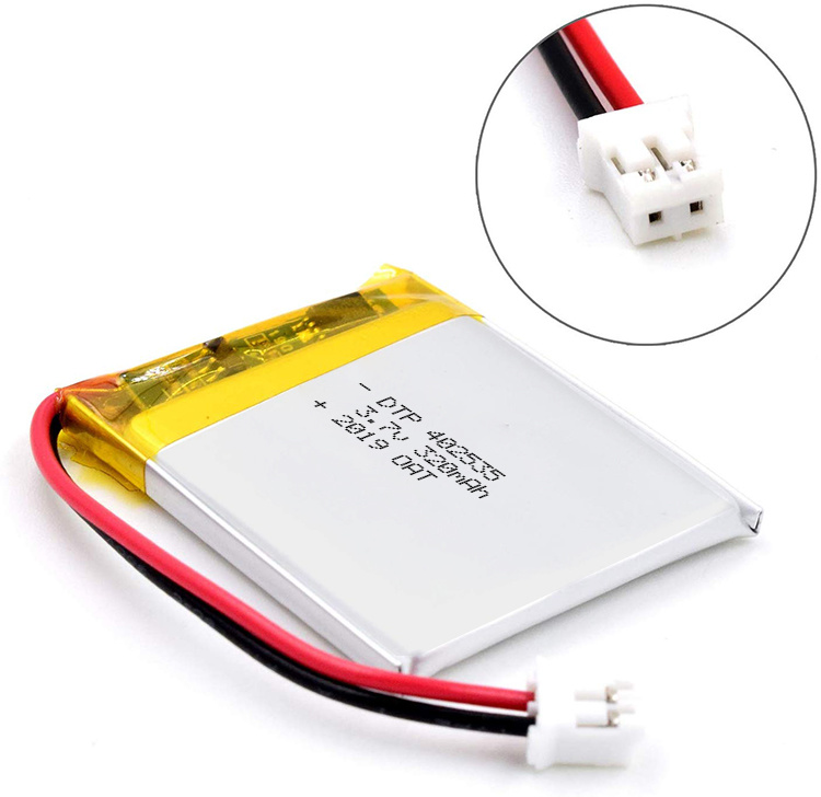 DTP402535 3.7V 320mAh Rechargeable Lithium Ion Polymer Battery with CE certificate