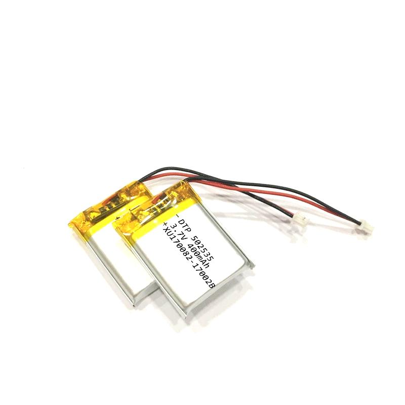 DTP502535 3.7v 400mah rechargeable lithium polymer battery with KC