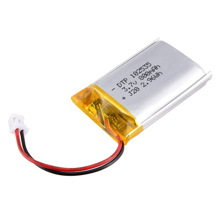 DTP102535 3.7v 800mAh lipo rechargeable li-polymer battery for digital products