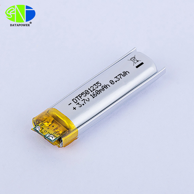 3.7V 160mAh Small Lithium ion polymer battery 501235 for bluetooth 