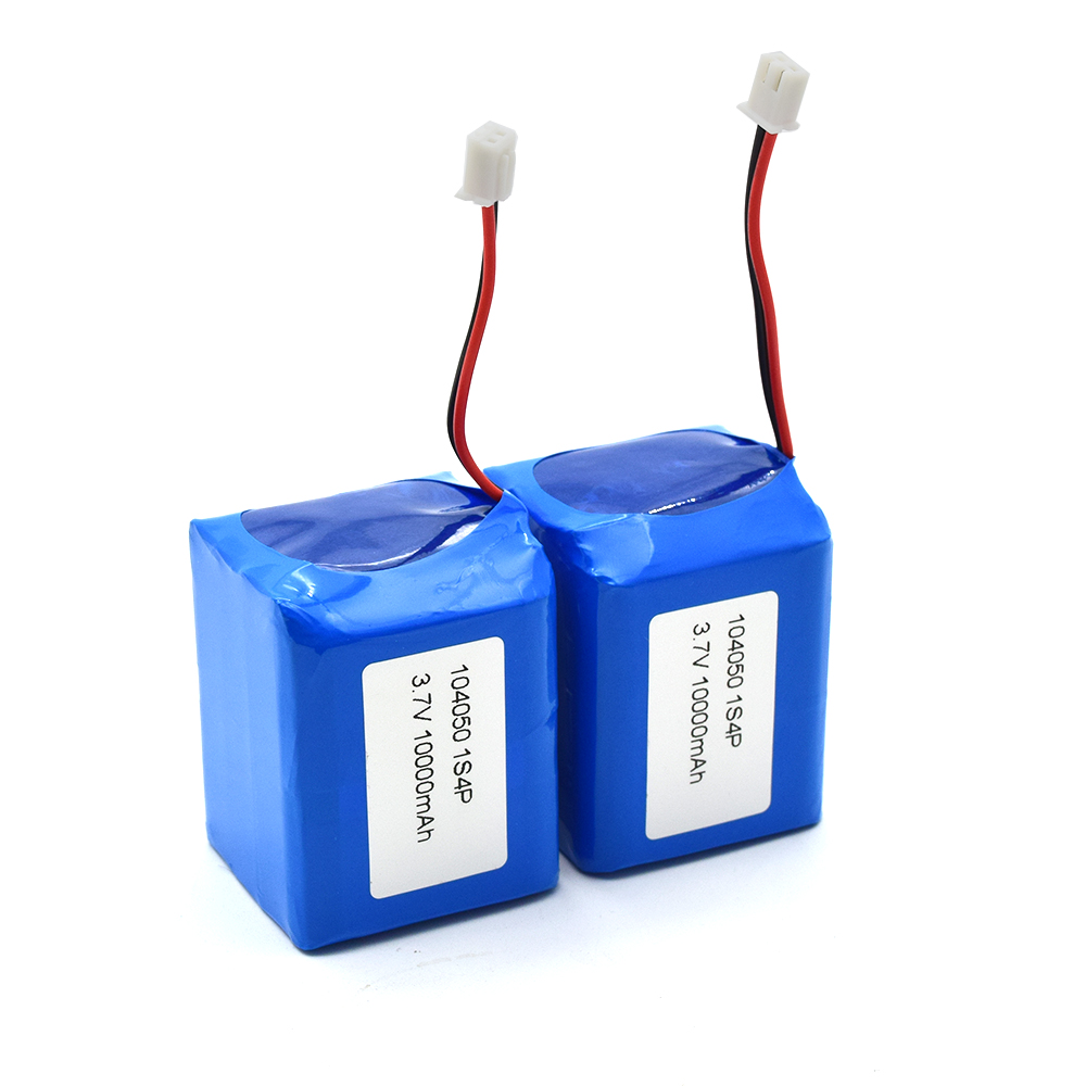 Rechargeable polymer lipo battery pack 3.7v 10000mAh 10Ah Battery DTP104050-4P