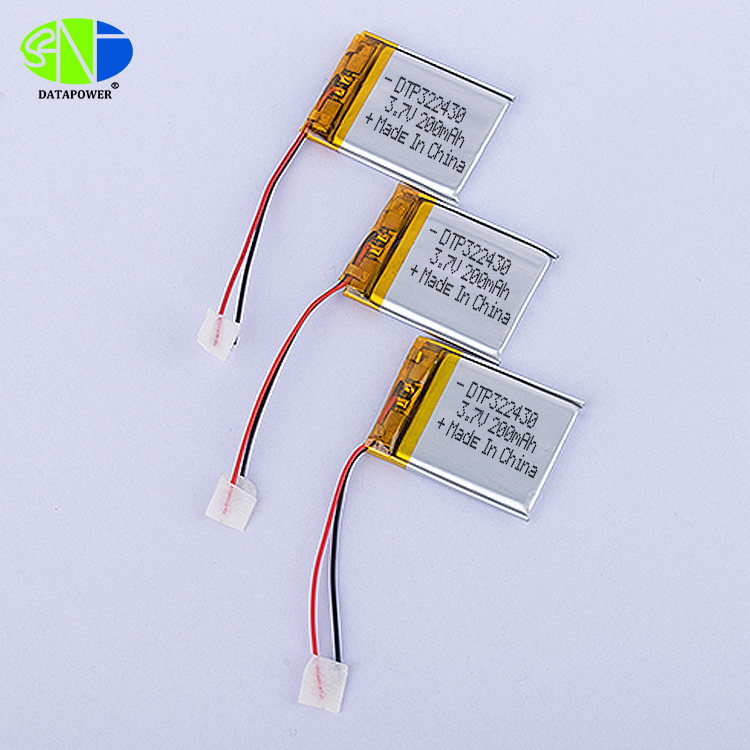 322430 3.7V 200mAh Lithium ion polymer battery