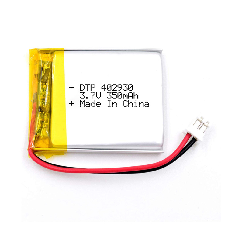 Prismatic 402930 3.7V 350mAh Li(NMC)O2 Lithium Ion Polymer Battery