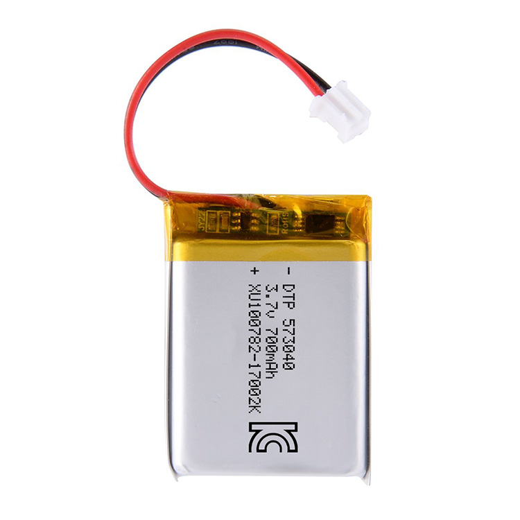 Small li-ion lipo battery 573040 3.7V 700mAh rechargeable lithium polymer batteries battery