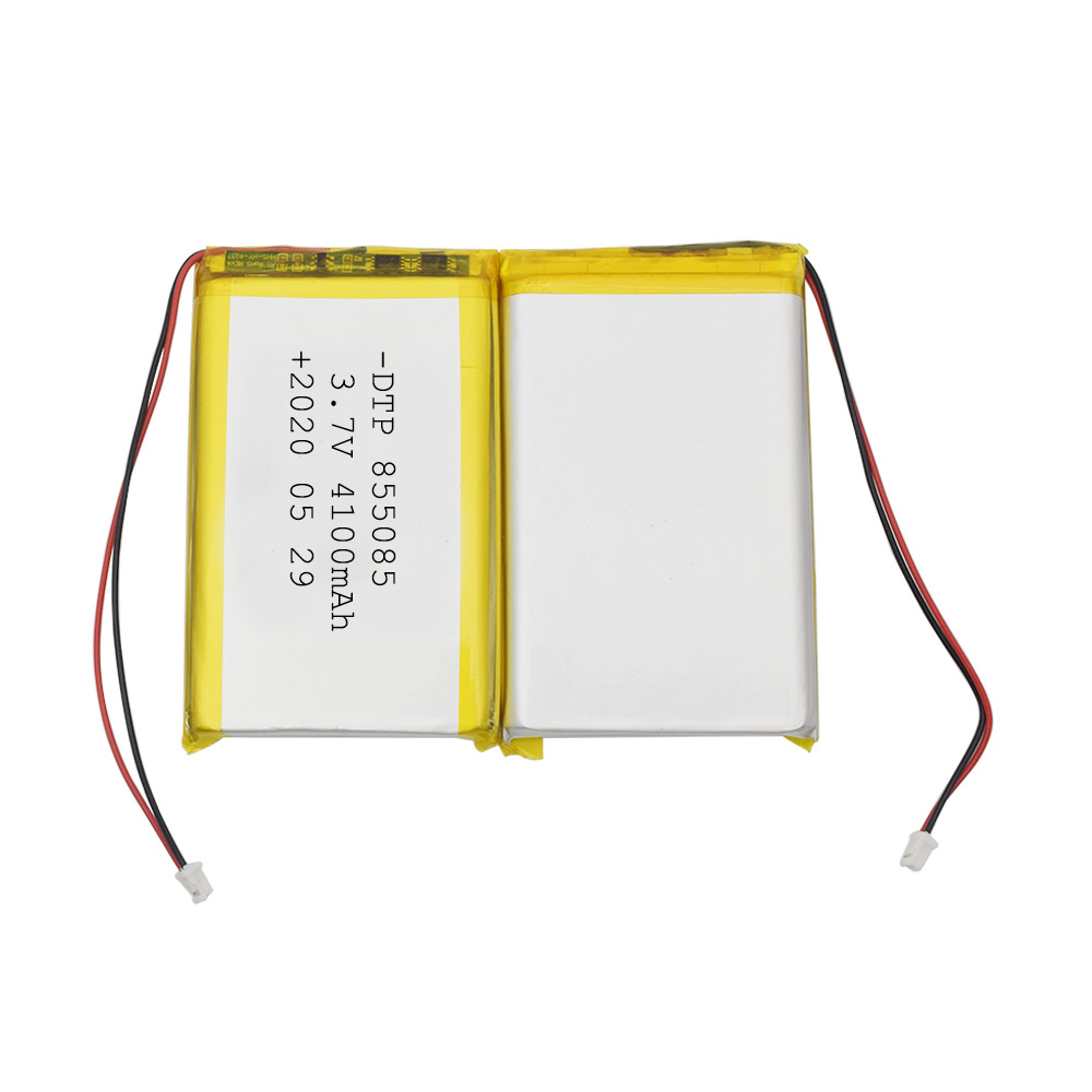 High capacity rechargeable pouch type 855085 3.7V flat lipo battery 4100mah lithium polymer battery
