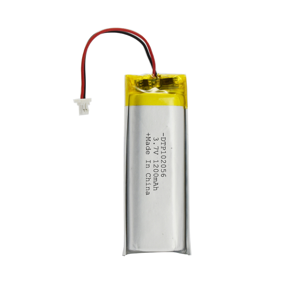 Hot sale lipo rechargeable battery 102056 3.7v 1200mah 10mm rechargeable lithium Ion polymer battery