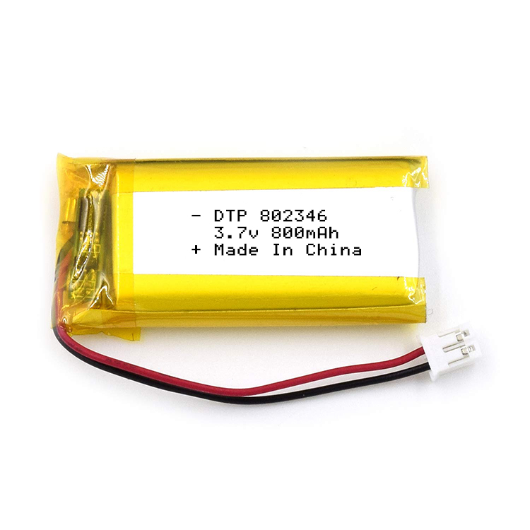 Wholesale stock lithoum batteries DTP802346 3.7V 800mAh lipo rechargeable battery