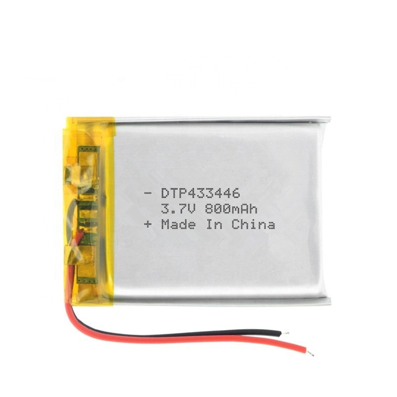 Hot sale small ROHS battery DTP433446 3.7v 800mAh lithium rechargeable lipo battery