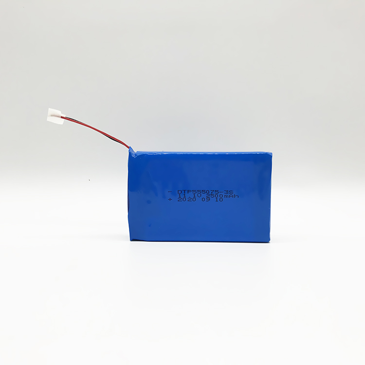 Factory Price Rechargeable DTP555075-3S Lithium Polymer Battery Lipo Battery 11.1V 2500mah