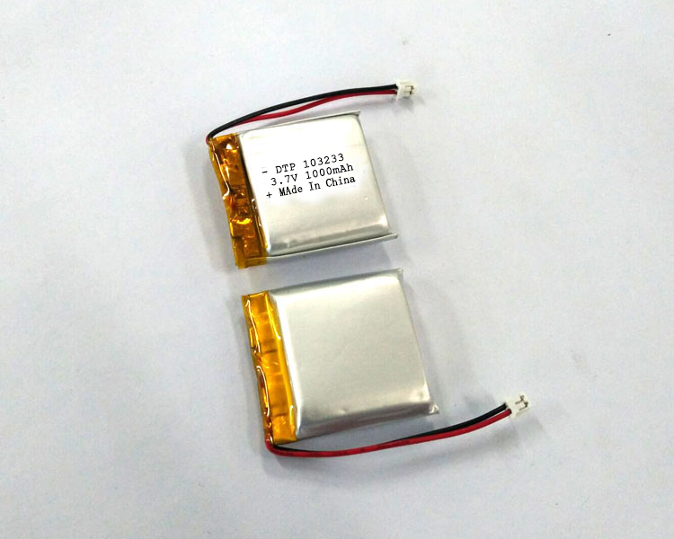 li-polymer li-po battery battery 103233 3.7v 1000mah rechargeable li-ion battery