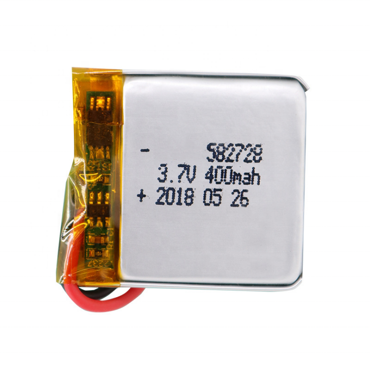 battery lipo 582728 400mah rechargeable batteries 3.7v lithium ion battery
