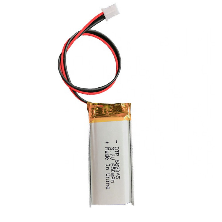 3.7v 650mah lithium polymer battery DTP682045 lipo cell