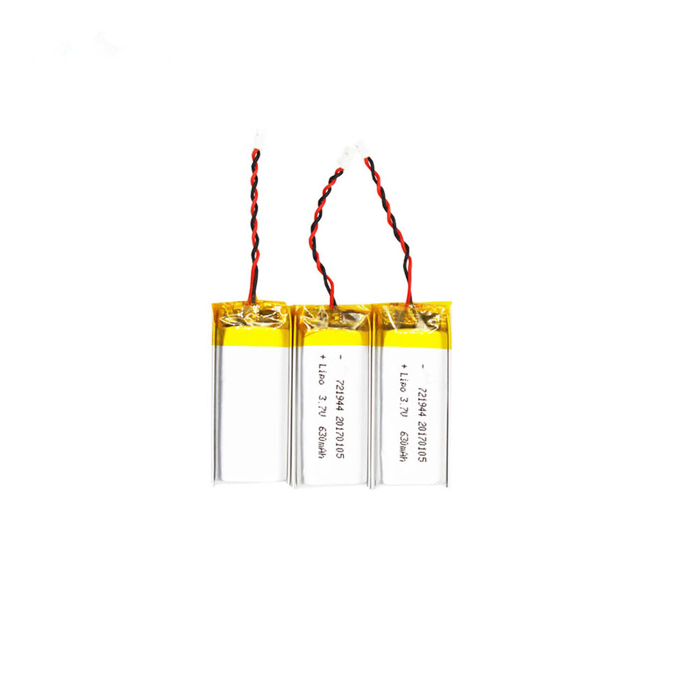 3.7V 630mAh lipo battery cell 721944 lithium li-ion polymer lipo battery