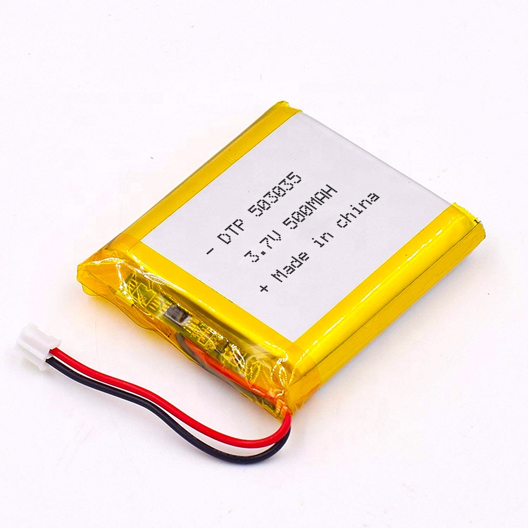 high quality lipo battery DTP503035 3.7V 500mAh battery with KC