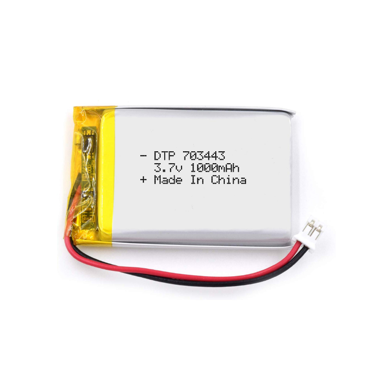 Rechargeable battery DTP703443 3.7v 950mah lithium polymer battery