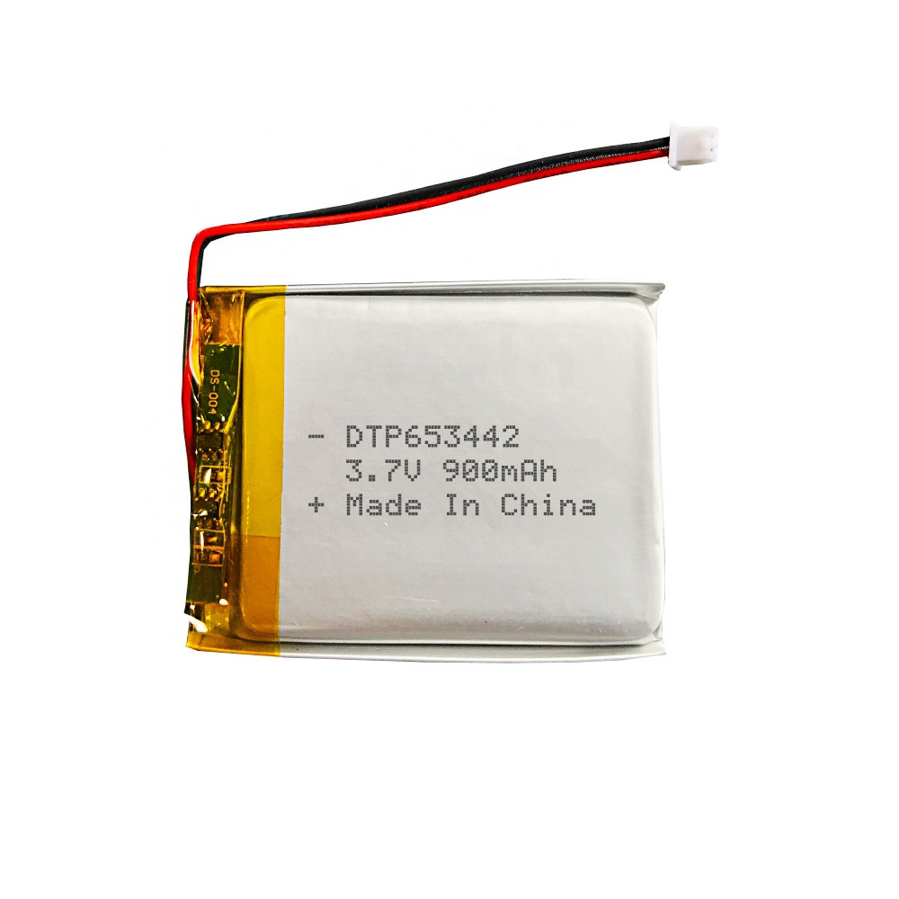 KC CE approved rechargeable lithium batteries DTP653442 900mah 3.7v li-polymer battery