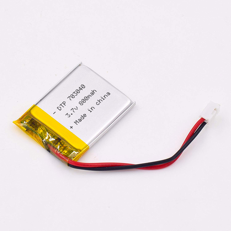 DTP703040 lipo battery 3.7v 800mah rechargeable lithium polymer battery on sale