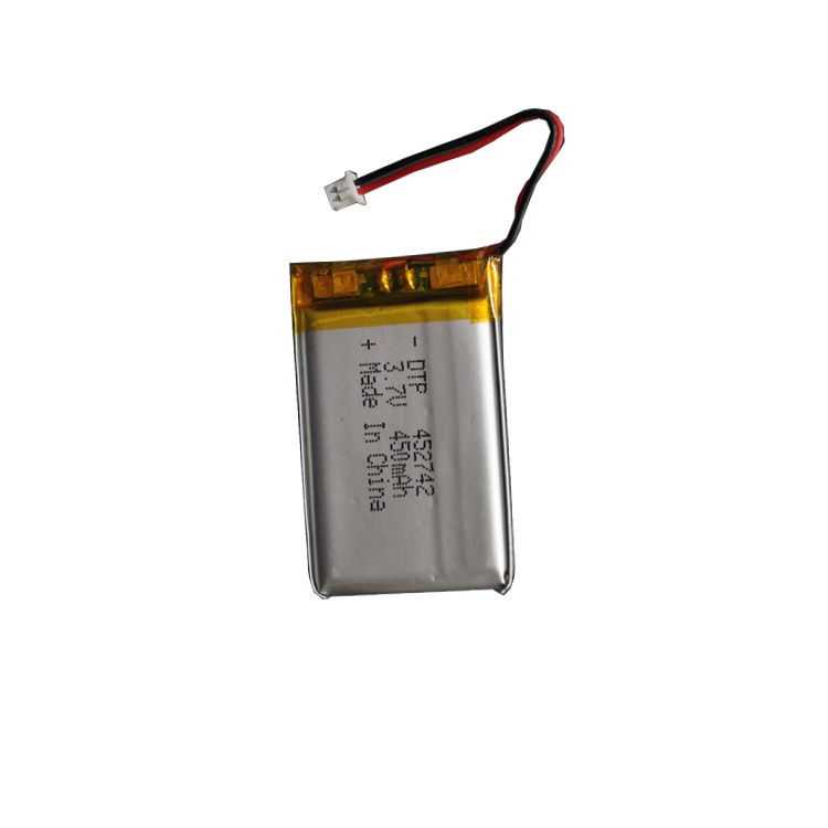  lipo battery 452742 3.7v 450mAh rechargeable lithium polymer battery