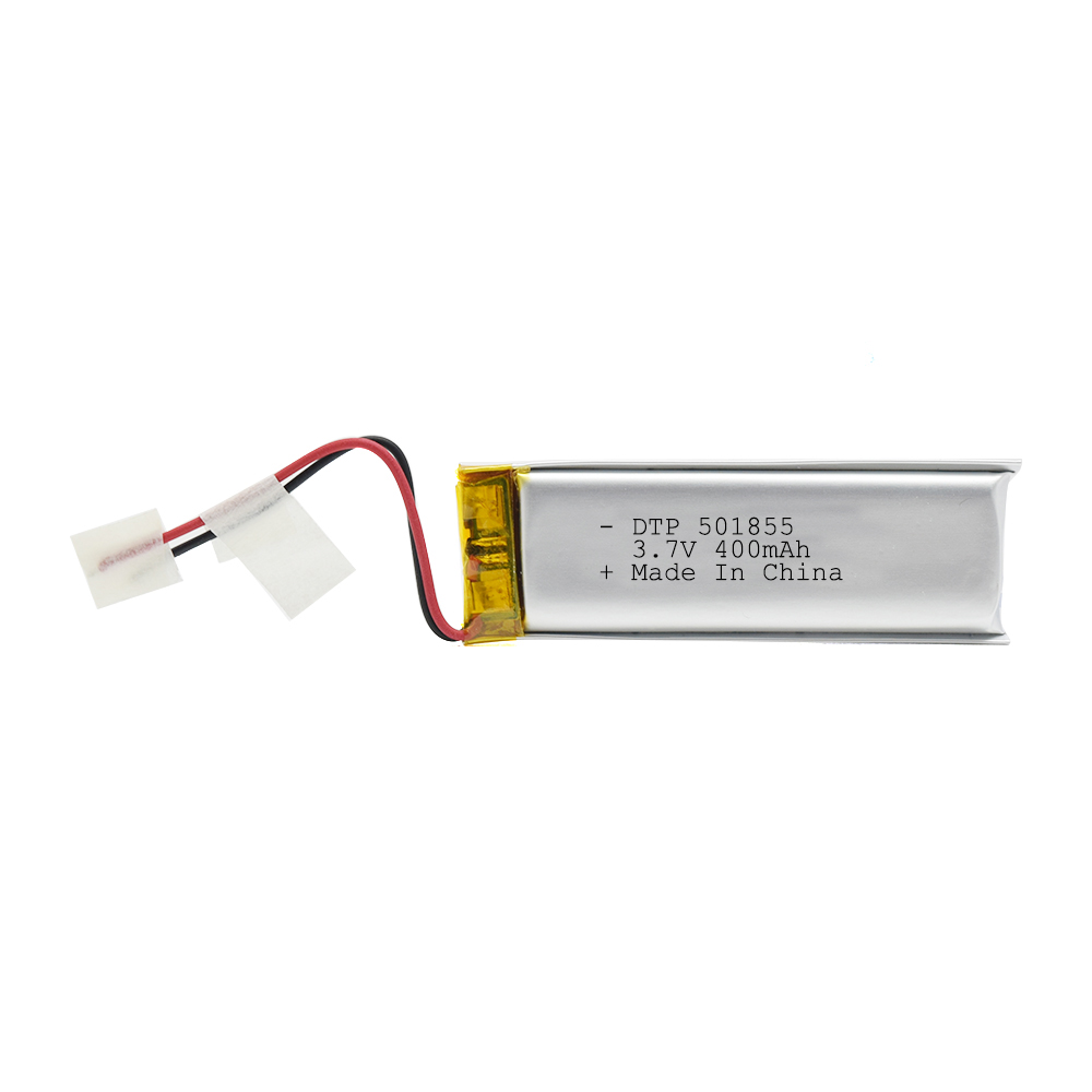 501855 3.7v 400mah pouch cell lithium ion lipo battery