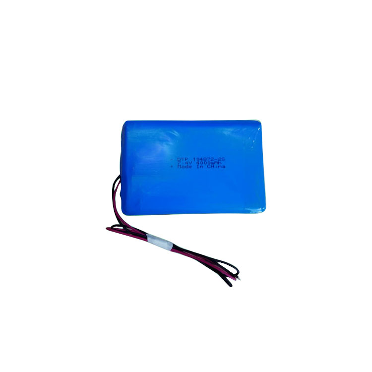 Lithium polymer battery 104872-2S 4000mah 3.7v 7.4v rechargeable lipo battery OEM available for DVD player