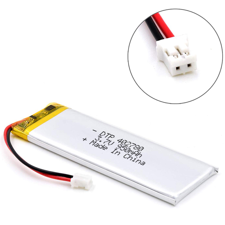 Lithium polymer rechargeable battery DTP402780 3.7V 900mAh digital lipo battery supply by factory