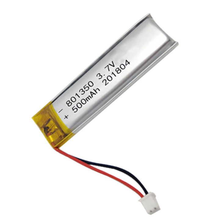 slim 801350 3.7v 500mah 1.85wh lithium polymer battery with UL