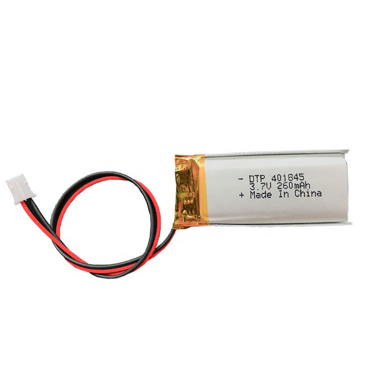 401845 260mAH lithium polymer battery 3.7V