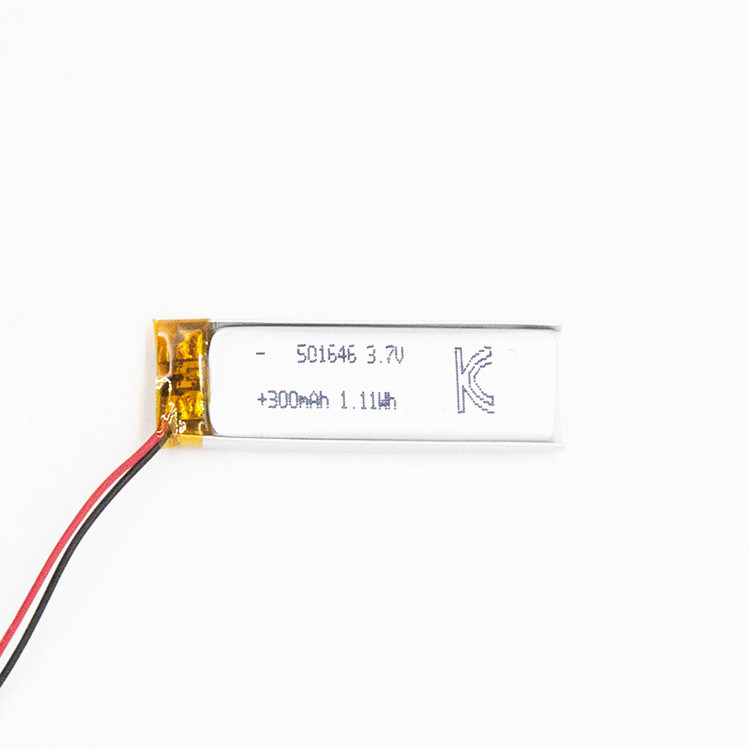 KC Approved DTP501646 3.7V 300mAh Li-polymer Battery for Bluetooth Earphones