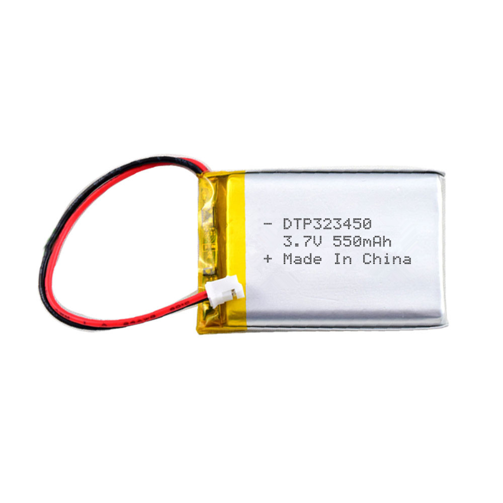 3.7v 550mah lithium polymer battery DTP323450 lipo cell