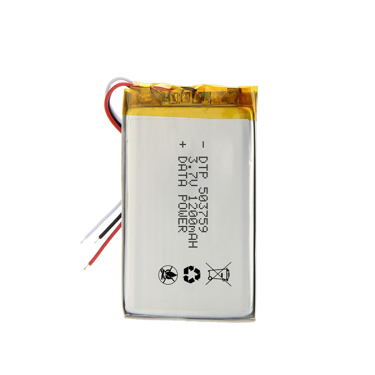 3.7v 4.44Wh Battery Polymer Li-Ion Battery 503759 3.7v 1200mah