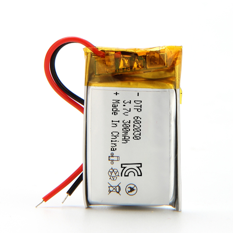 CB BIS KC Approved Lithium Ion Polymer Battery DTP602030 3.7V 300mAh