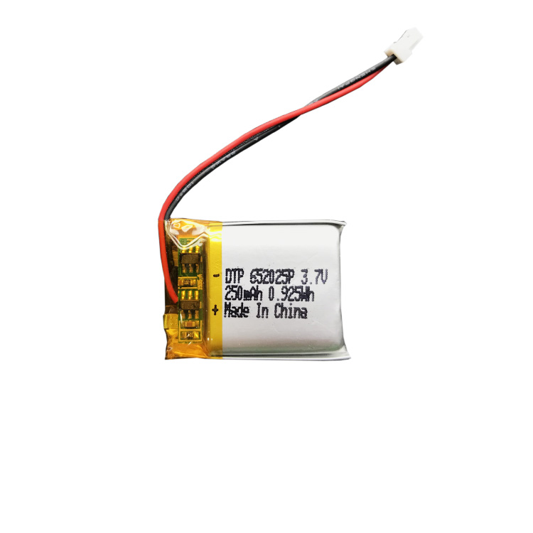 652025 3.7V 250mAh lithium ion polymer battery